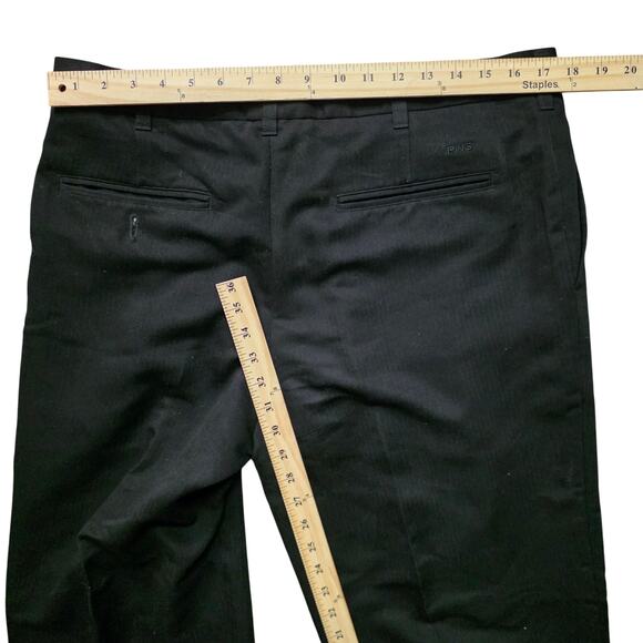 Ping Golf Performance Pants Men’s 36x32 Black Chino Cuffed Pleated - Picture 5 of 6